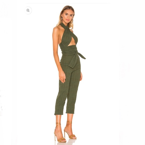 REVOLVE TULAROSA Jamie Jumper IN Moss Green Size L - Picture 2 of 4